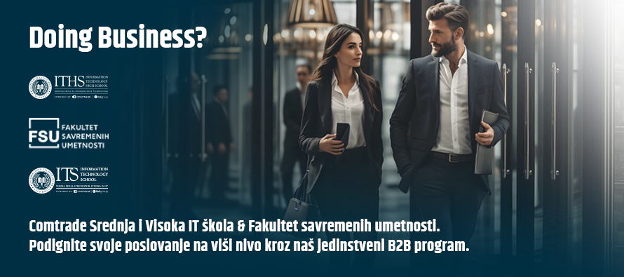 Comtrade Srednja i Visoka IT škola i Fakultet savremenih umetnosti pokrenuli program za pravna lica!