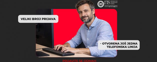 Prekvalifikacija ili dokvalifikacija za IT uz subvenciju od 1.000 evra na ITS-u – zbog velikog interesovanja otvorena nova telefonska linija